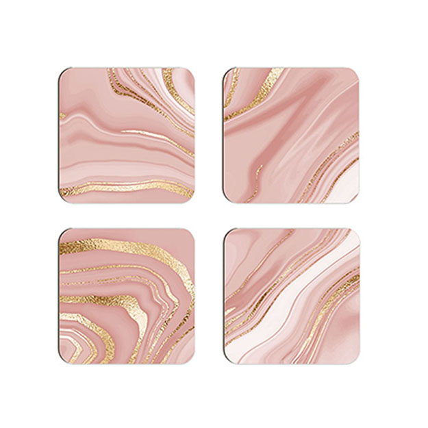 MARBLE PINK COASTERS - Nguni Galore
